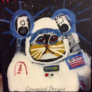 Buzz Meowman, enjoying his spacewalk